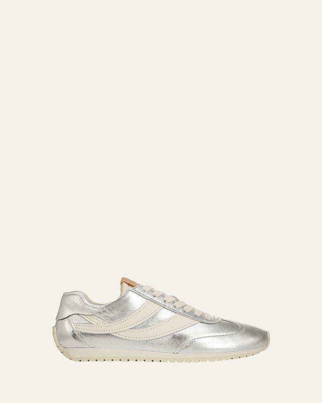 Oasis Metallic Leather Retro Sneakers